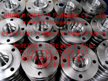 ANSI B16.5 Threaded Flange, Class150 Class300, ASTM A105, Raised Face